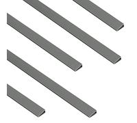 Sekey Clip di Fissaggio in PVC 5pcs x 1m, Accessori per Canniccio in PVC, per Recinzione Frangivista in PVC, Grigio
