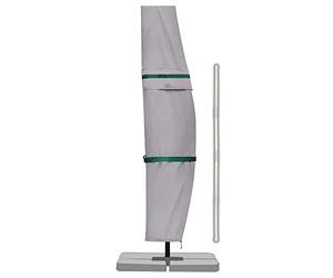 Sekey Copertura Protettiva per Ombrellone （Diametro 2-4m）,Copertura per Ombrellone da Giardino Impermeabile,100% Poliestere,Grigio chiaro,260*40/70/50CM