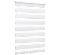 Sekey Doppia tenda a rullo, fissaggio senza fori, tenda avvolgibile doppia, senza fili, 70 x 130 cm, bianco