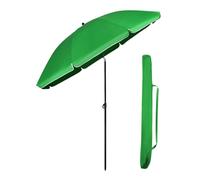Sekey Ombrellone 160 cm con Copertura Protettiva, Ombrellone da Spiaggia Inclinabile e Regolabile in Altezza, per Balcone e Giardino, Tessuto Riciclato GRS UPF50+