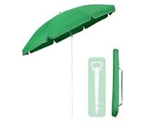 Sekey Ombrellone da 160 cm, certificato GRS, per giardino, terrazza e spiaggia, regolabile in altezza e inclinabile con UPF50+, poliestere riciclato impermeabile, resistente al vento con 8 montanti