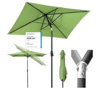 Sekey Ombrellone parasole in alluminio, 210 × 140 cm, per balcone, giardino e terrazza, protezione solare UV 50+