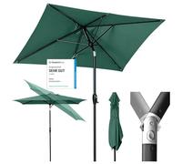Sekey Ombrellone parasole in alluminio, per giardino, terrazzo, protezione solare UV 50+, rettangolare