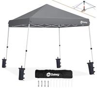 Sekey One Touch Pop Up Gazebo 3x3 impermeabile e resistente all'inverno, design a gamba obliqua per la massima stabilità, montaggio su una persona, tenda pieghevole per feste, con 4 sacchi di sabbia