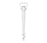 Sekey picchetto di Supporto per ombrellone Mare Spiaggia Vacanze Sole Giardino Punta Terra Sabbia trivella (Bianco)