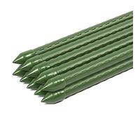 Sekey Supporti per Piante Pali per Piante da Sostegno per Piante da Giardino in Canna Tubo in Acciaio Rivestito in plastica Ø 11mm Pacco Lungo 120 cm 10
