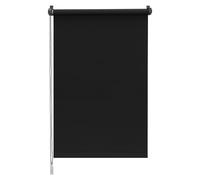 Sekey Tenda avvolgibile oscurante senza fori, Klemmfix, larghezza 80 cm, protezione dal calore, protezione solare e da parete, montaggio a soffitto, per finestre e porte, 80 x 220 cm, nero