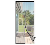 Sekey Zanzariera Magnetica Porte/Finestre - Mag.Potenti, 110x220 cm, Senza Forature, Tela Antizanzare, Translucida, Antistrappo, Idrorepellente - Adesivo a Nastrino 4cm, Non Restringe, Nero