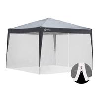 Sekey Zanzariera per Gazebo, 3 * 3 M Padiglione per Zanzariera, con Cerniera e Cinturini, Bianco