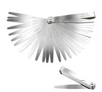 Sekfpnk 32 spessimetri in acciaio inossidabile, spessimetro a lama da 0,02-1 mm, strumento metrico in acciaio inossidabile, spessimetro per il gioco delle valvole per misurare la larghezza lo spessor