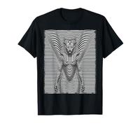 Sekhmet Leonessa Dea egiziana Op Art Optical Illusion Maglietta