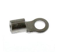 SeKi 14040 - Spinotti Elettrici Terminali ad anello, 4,0-6,0mm2, M4, 25 pezzi, colore: Argento