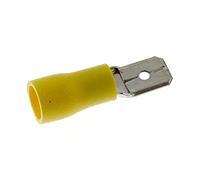 SeKi 14165, 4,0-6,0mm2, 0,8x6,4, teiliso, 25 pezzi spina piatta, giallo