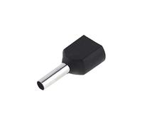 SeKi 14221 - Terminali gemellari, 2 x 1,5 mm², 100 pezzi, 1,5 mm², colore: Nero