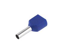 SeKi 14222 - Manicotti doppi 2 x 2,5 mm2, 100 pezzi, colore: Blu