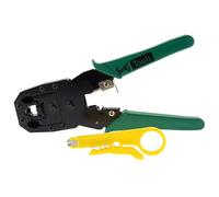 SeKi 17425 - Pinza crimpatrice per spina modulare, spina western RJ11, RJ12, RJ45, 8P8C, 6P6C, 4P4C telefono e cavo di rete