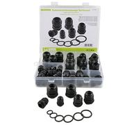 SeKi 17476 - Set di pressacavi, 50 pezzi, colore: Nero