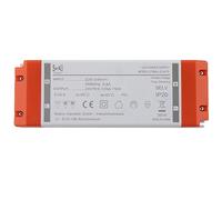 SeKi 24 V DC 75 W 3,12 A, driver LED a tensione costante TRIAC dimmerabile, trasformatore, alimentatore di commutazione; nessun carico minimo, nessun rumore/sfarfallio LED, approvazione MM
