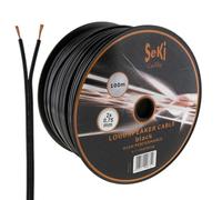 Seki 311810 cavo per altoparlante, 2 X 0,75 mm², 100 m NERO