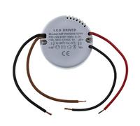 SeKi Alimentatore da incasso rotondo 12 Volt 12 Watt / 1 Ampere LED Alimentatore Driver trasformatore - Diametro x H 55 x 23 mm adatto in scatole da incasso