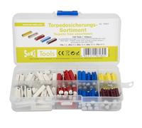 SeKi Assortimento di fusibili siluri da 100 pezzi; 10 x 5 A, 40 x 8 A, 20 x 16 A, 20 x 25 A, 10 x 40 A; fusibile di sicurezza