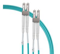 SeKi Cavo in fibra ottica duplex LC/UPC su connettore LC/UPC, 50/125μm, cavo patch OM3, fibra ottica LSZH, turchese, multimodale