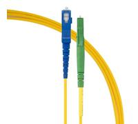 SeKi Cavo in fibra ottica Simplex SC/UPC a connettore LC/APC 8°, cavo patch OS2 9/125μm, cavo a fibra ottica LSZH, giallo, modalità singola