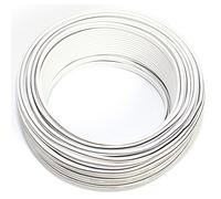 SeKi Cavo per altoparlante, 2 x 0,50 mm2, 25 m, colore: bianco, CCA