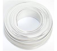 SeKi Cavo per altoparlante, 2 x 0,50 mm2, 50 m, colore: bianco, CCA