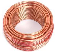 SeKi Cavo per altoparlante, trasparente, 2 anelli da 1,50 mm², 25 m