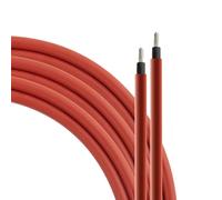 SeKi Cavo solare 4 mm² 10 metri H1Z2Z2-K rosso PV per pannelli solari; fino a 1500 V; flessibile, doppio isolamento, cavo in rame puro; anello