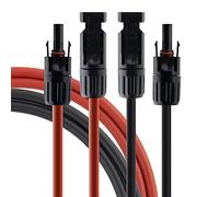 SeKi Cavo solare 6 mm² rosso/nero - 10 m, con connettori compatibili MC4 montati; cavo di prolunga; cavo PV; set di collegamento 1 x rosso + 1 x nero