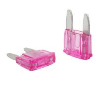 SeKi Confezione da 5 fusibili mini spina piatta 3A viola; Fusibile per auto Fusibile a lama da 32 V/CC per barca, rimorchio, camion, roulotte