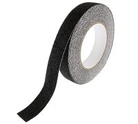 SeKi Nastro antiscivolo nero, 25 mm x 10 m, nastro di sicurezza antiscivolo per scale, gradini, piastrelle, rampe, scale o pavimentazioni; nastro antiscivolo autoadesivo