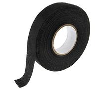 SeKi Nastro isolante per cablaggio auto, 19 mm x 15 m, in tessuto non tessuto PET, nero, isolante per cavi auto, antirumore e autoadesivo