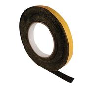 SeKi Nastro sigillante autoadesivo in EPDM, 15 x 1 mm, 10 m, nero | 100% gomma cellulare EPDM, resistente ai raggi UV, all'ozono e all'invecchiamento, da -40 a +100 °C, per finestre, porte