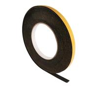 SeKi Nastro sigillante in EPDM autoadesivo, 10 x 1 mm, 10 m, nero | 100% gomma cellulare EPDM, resistente ai raggi UV, all'ozono e all'invecchiamento, da -40 a +100 °C, per finestre, porte