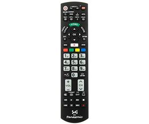 SeKi Telecomando adatto per Panasonic - funziona con il 99% di tutti i dispositivi Panasonic (TV, TV Smart TV, DVD, TV LED e 4K), con funzione di apprendimento aggiuntiva