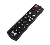 SeKi Telecomando universale multi-apprendimento - preprogrammato per Samsung, Sony, Philips, LG e Panasonic (nero)
