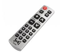 SeKi Telecomando universale multi-apprendimento - preprogrammato per Samsung, Sony, Philips, LG e Panasonic (argento)