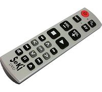 Seki - Telecomando Universale per Dvd, Colore: Argento/Nero
