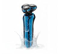 Sekoda Pro 8 Rasoio elettrico, testa galleggiante 4D, ricarica rapida, motore silenzioso, lame a doppia pista, impermeabile IP6X (blu, edizione standard)