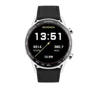 Sekonda Active Plus Smart Watch 45mm con cinturino in pelle nera 30178