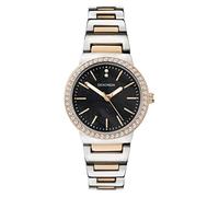 Sekonda Amelia - Orologio al quarzo da donna, 28 mm, con display analogico e cinturino in lega, nero, bicolore, Bracciale