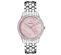 Sekonda Charlotte - Orologio analogico da donna, quadrante 33 mm, Rosa, Argento, Classico