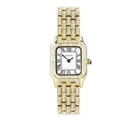 Sekonda Classic Monica - Orologio al quarzo da donna, 22 mm, con display analogico e cinturino in lega, colore: Bianco, Oro, Vintage