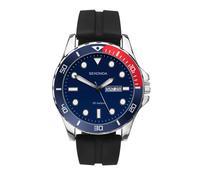 Sekonda - Mens Balearic - Orologio con quadrante blu da 46mm con cinturino in gomma One Size