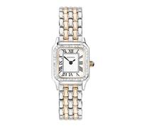 Sekonda Monica 40643 - Orologio da donna, cassa in lega bicolore e cinturino con lunetta in pietra e quadrante bianco