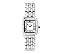 Sekonda Monica - Orologio al quarzo da donna con numeri romani, quadrante analogico e cinturino in lega, 20 mm, colore: bianco, Classico