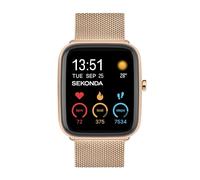 Sekonda Motion Plus Smart Watch 36 mm con cinturino in acciaio inossidabile, Acciaio inossidabile oro rosa, Moderno